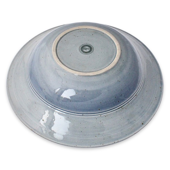 James Brooke Ceramic Bowl Art Pottery Blue Abstract Modernist Large Centerpiece - Picture 7 of 9